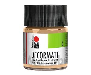 Marabu Decormatt Acryl 14010005029 - Decormatt Acryl Rosé Beige 029, 50 ml, peinture acrylique veloutée à base d'eau, crémeuse et aux couleurs intenses, résistante à la salive, résistante aux