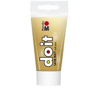 Marabu DO IT Craft Paint, 75 ml or, peinture acrylique satinée pour DIY, bricolage et loisirs créatifs, peinture à l'eau, résistante aux intempéries, à la lumière, végétalienne, 12760002084