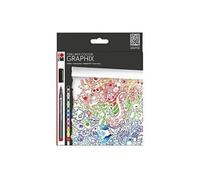 Marabu Doodle Supreme Ensemble De 12 Stylos Marqueurs De Couleur À Pointe Fine G