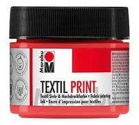 Marabu - Print, tamis et haute pression à base d'eau, 100 ml, rouge pyrène, orange - 17030050913 - version allemande