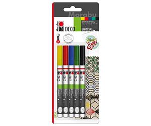 Marabu Feutre Acrylique Deco Painter Mat, Blister de 5