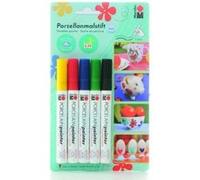 Marabu Peintures pour porcelaine et verre Motif Fantasy 012300082 – Lot de 5 – 1–2 mm
