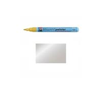 Marabu feutre laque brilliant painter, argent mr012131082