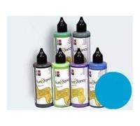 Marabu - fun & fancy - peinture fenêtre repositionnable - tube de 80 ml - bleu azur mr040604095 Bleu G
