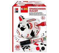 Marabu- Kids Verre Painter, kit de Peinture Amusante pour colorier et décorer avec des Crayons en Porcelaine pour Enfants, 10128928, Blanc