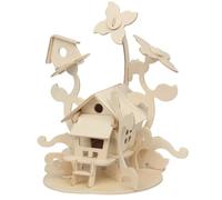 Marabu 0317000000010 Kids 3d Fée Cloche En Bois 43 Pi Ces Env 21 X 23 Cm Marron