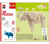 Marabu KiDS 3D-Puzzle éléphant