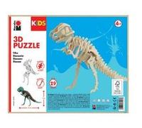 Marabu Puzzle en bois 3D Dinosaure T-Rex - 29 pièces - FSC - Dès 10 ans