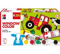 Marabu KiDS Window Color-Set "BAUERNHOF" 6 x 80 ml peinture pour fenêtres