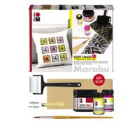 MARABU Kit de transfert textile 'Soft Linol Print&Colouring'