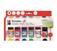 Marabu kit peinture pour porcelaine porcelain 6 x 15 ml mr110500087 G