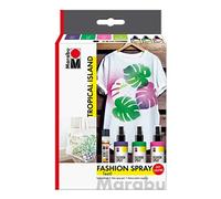 MARABU Kit Peinture Textile Spray "fashion-spray" Tropical Island