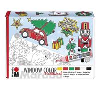 Marabu Kit Window Color "Xmas Traditional", 6 X 25 Ml