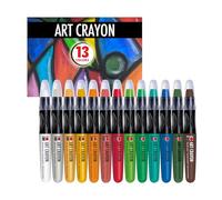 Marabu Lot de 13 crayons de couleur lisses et mélangeables, crayons aquarelle pour art créatif et supports mixtes