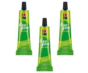MARABU Lot de 3 Colles de montage "Fixogum Rubber Cement", tube de 50g