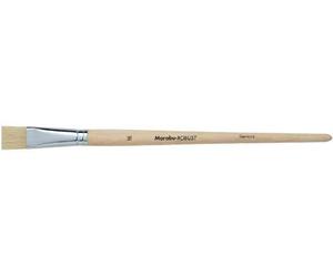 MARABU Lot de 3 Pinceaux brosse Plat Robust en soie de porc pure Taille 14