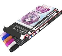 Marabu Make Manga Ensemble de 6 Stylos/Marqueurs de Couleur Aquarelle