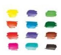 Graphix Lot de 12 marqueurs permanents Significant avec pointe double de 1 à 2 mm et 0,5 mm Couleurs brillantes, encre à séchage rapide, sans odeur et imperméable à l'eau