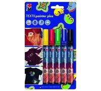 Marabu Marqueur Textiles "Textil Painter Plus", Blister De 5 Largeur De Tracé: 3,0 Mm