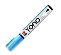 Marabu Marqueur YONO - Bleu pastel 256 - 12400103256 - Stylo acrylique polyvalent avec pointe ogive japonaise de 1,5 à 3 mm, à base d'eau, résistant à la lumière et à l'eau, pour presque tous les supports