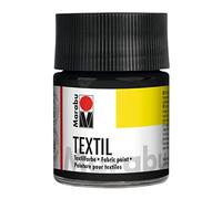 Marabu Peinture textile Old Holland Marabu-Textil – pour tissus clairs – 50 ml – Noir