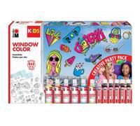 Marabu Papeterie - Fournitures Marabu Kids Kit Window Color "Party Pack", 6 X 80 Ml 223452