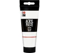 Marabu Paste Acrylique Sable Fin 809, 100 ML, pâte structurée crémeuse et pâteuse à Base d'eau, à mélanger, intempéries, résistante à la lumière, végétalienne, 12020050809, White