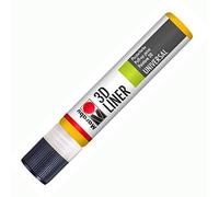 Marabu Peinture à Relief 3D-Liner, Jaune Moyen 3D, 25 ML