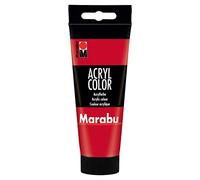Marabu Peinture Acrylique crémeuse à Base d'eau, séchage Rapide, résistante à la lumière, imperméable à l'eau, Application avec Pinceau et éponge sur Toile, Papier et Bois, 100 ML