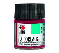 Marabu peinture acrylique "Decorlack", rouge carmin, 50 ml,