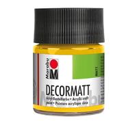 MARABU Peinture acrylique "Decormatt" Flacon 50ml Jaune moyen