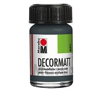 Marabu Peinture acrylique « Decormatt » gris foncé, 15 ml, dans un pot