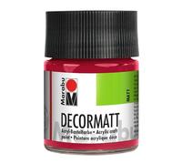 Marabu Peinture acrylique Decormatt, rouge carmin, 50 ml