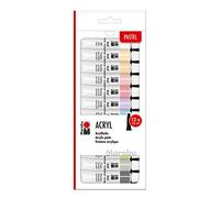 Marabu Set de peinture acrylique PASTLL – 12 x 12 ml G