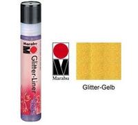 Marabu peinture glitter-liner, jaune scintillant, 25 ml, mr180309519 Jaune G