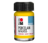Marabu Peinture pour porcelaine et verre Jaune soleil brillant 15 ml