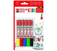 Marabu Peinture pour porcelaine et verre « KiDS » Maxi Fun 5 pièces