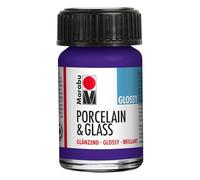 Marabu Peinture pour porcelaine, céramique et verre – Violet brillant 15 ml – À base d'eau