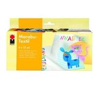 Marabu Assortiment de peintures pour Textile, Noir