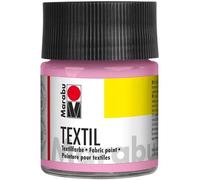 Marabu Peinture textile Textil 17160005236 - pour tissus clairs, lavable 60 °C - Rose clair 50 ml