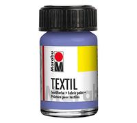 Marabu peinture textile "Textil", lilas, 15 ml, flacon … base d'eau, pour textiles clairs, r‚sistant au lavage jusqu'… 60 degr‚s, stable … la lumiŠre, couleurs miscibles entre elles, diluable … l'eau, pour coton, jute, soie et m‚lange -171639035