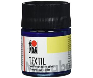 Marabu peiture textile "Textil", bleu foncé, 50 ml, flacon