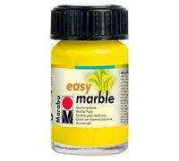 Marabu Pochoir Motif 020 15 ML Peinture Facile en marbre, Citron