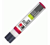 Marabu Pochoir Motif 638 25 ML 3D Premium, Rouge Rubis