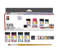 Marabu Pochoir Motif Sweet Candy – Ensemble textile