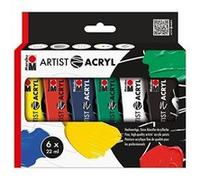 Marabu Set De Peinture Acrylique Artist Acryl, 6 X 22 Ml, G