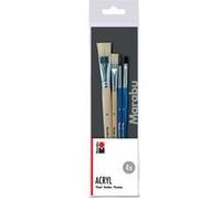 Set de pinceaux pour l'acrylique Acryl, 4 pièces