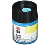 Marabu Textil Bocal 50 ML, Peinture, Tissu, Bleu Caraïbe, 5 x 5 x 7.7 cm, Caraïbes