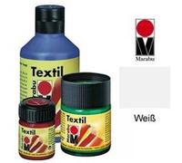 Marabu-textil : peinture pour tissus clairs 15ml pot : blanc mr171639070 G