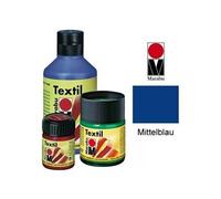 Marabu-textil : peinture pour tissus clairs 15ml pot : bleu moyen 171639052